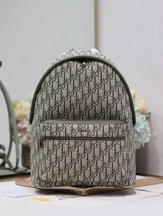 Christian Dior Oblique Large Canvas Backpack 088