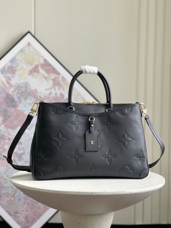Louis Vuitton Trianon Handbag Embossed Leather M46487