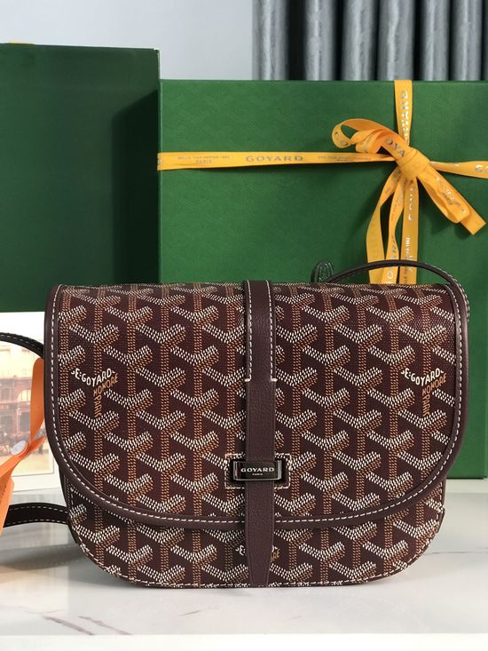 Goyard Belvedère II Litchi Grain Crossbody Bag 020198-1
