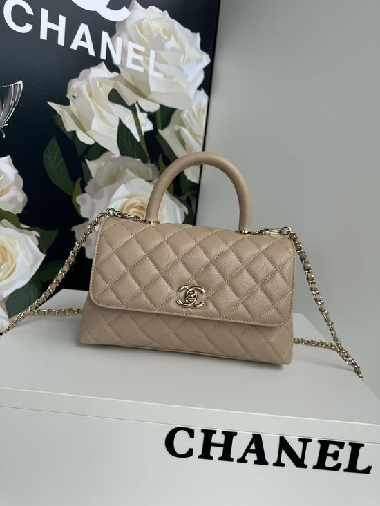 Chanel Coco Handle Lambskin Lizard-Print Shoulder Bag 92990