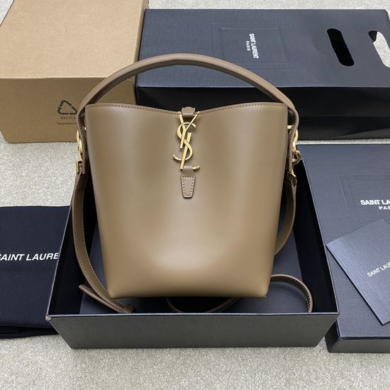 Yves Saint Laurent LE 5A7 Series Small Bucket Bag in Black 749036