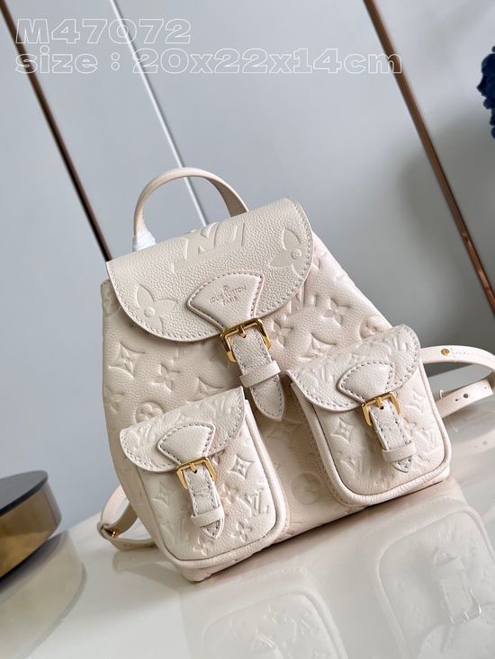 Louis Vuitton Backup Monogram Embossed Backpack M47072