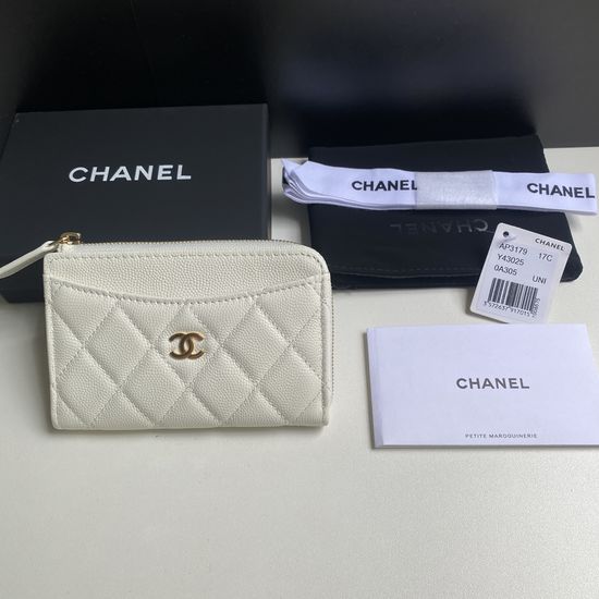 Chanel Wallet Single Zip Card Holder 3179