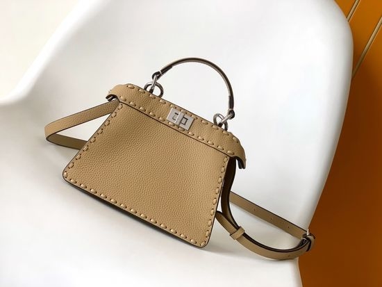 Fendi Peekaboo ISeeU Mini Calfskin Handbag 327s