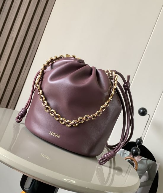 Loewe Flamenco Purse Bucket Nappa Leather Bag 9062