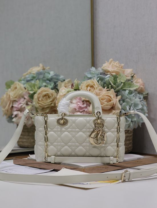 Christian Dior Lady Djoy Quilted Sheepskin Bag 0540