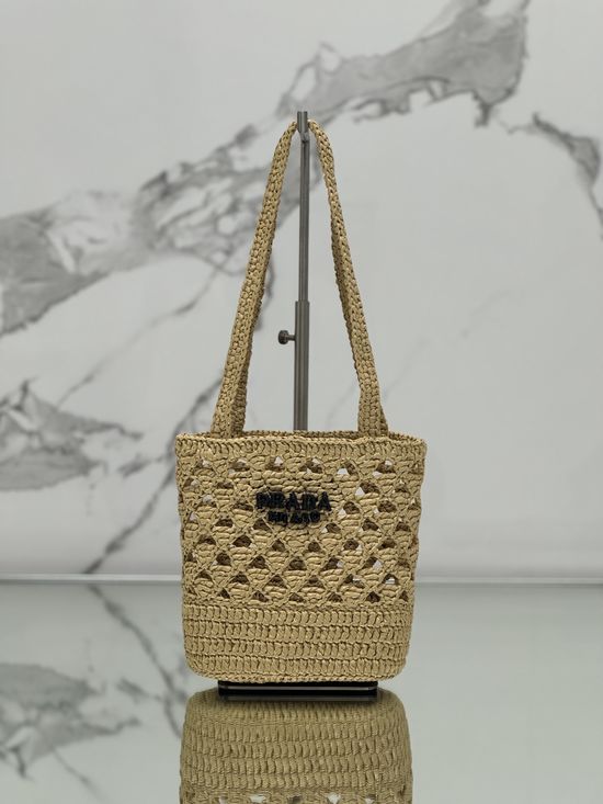 Prada Raffia Tote Bag 1BG494