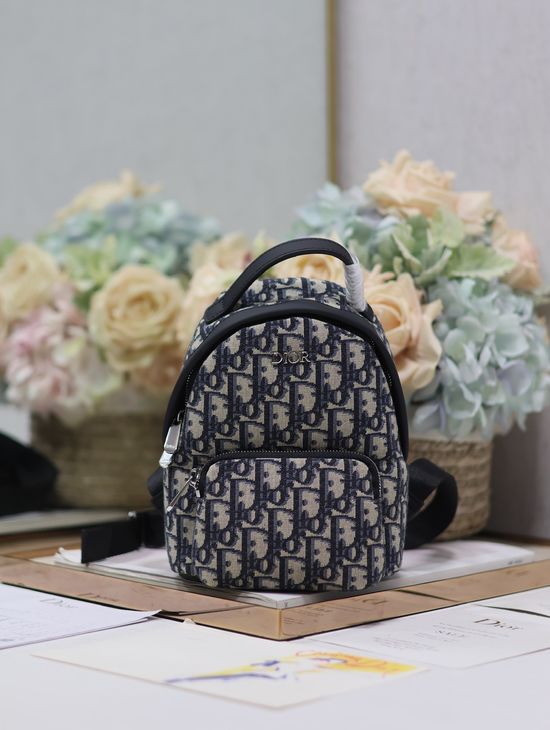 Christian Dior Rider Mini Oblique Canvas Backpack 8109