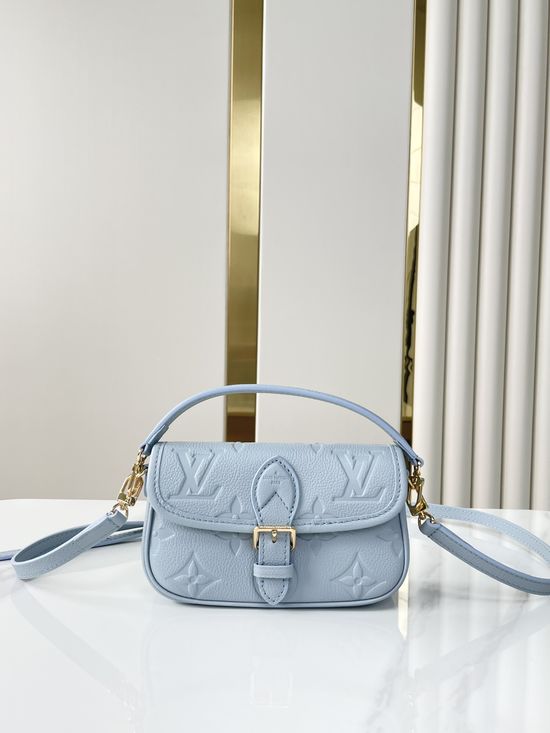 Louis Vuitton NANO DIANE Leather Mini Baguette Bag M83592