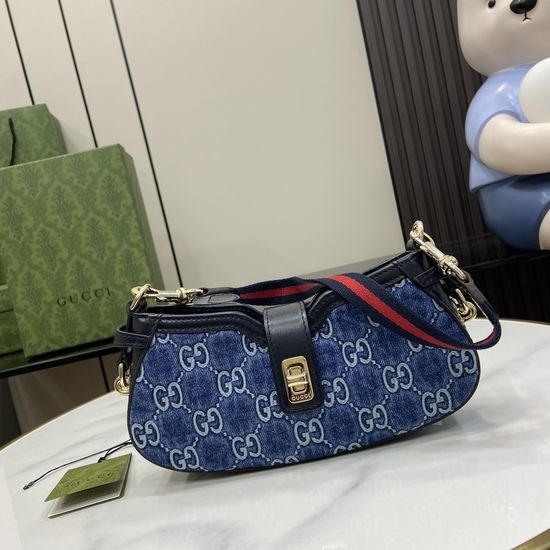 Gucci Moon Side Mini Shoulder Bag Blue 786015