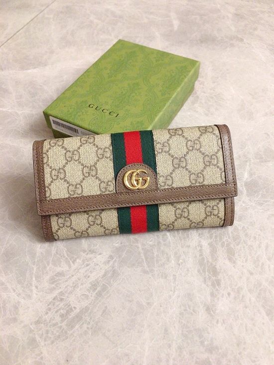 Gucci Ophidia Series Bi-fold Long Wallet 523153