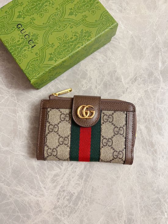 Gucci GG Marmont PVC Leather Card Holder 725662