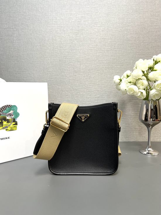 Prada Tote Bag Leather Shoulder Bag Removable Straps 1BH220