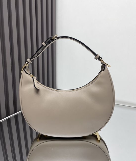 Fendi Praphy Crescent Underarm Bag Metal Logo 205