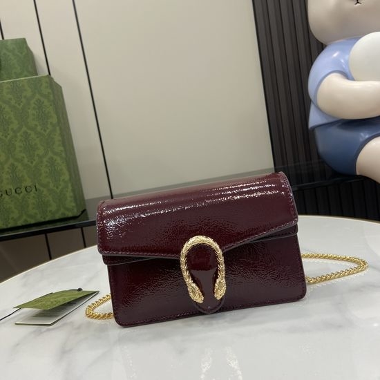 Gucci Dionysus Mini Patent Leather Handbag 795368