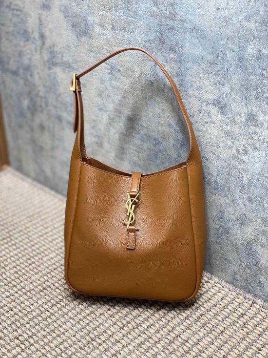 Yves Saint Laurent ROSE Hobo Bag with Insert Buckle in Brown 713938
