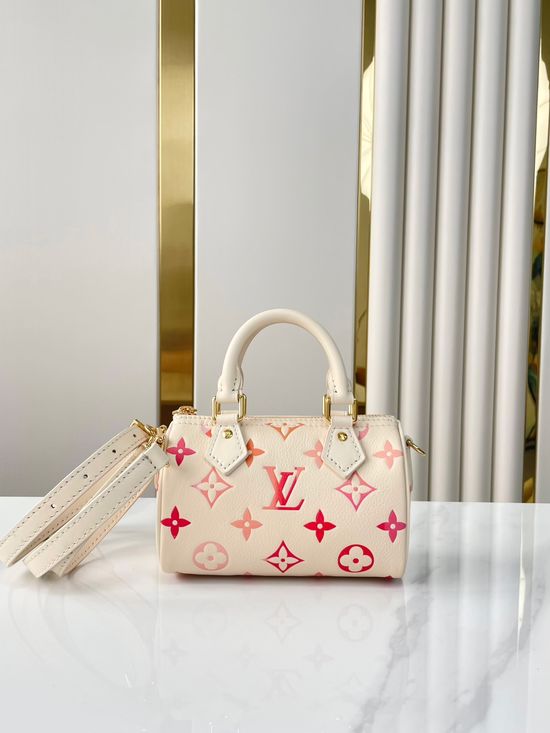 Louis Vuitton Nano Speedy Leather Mini Bag M83452