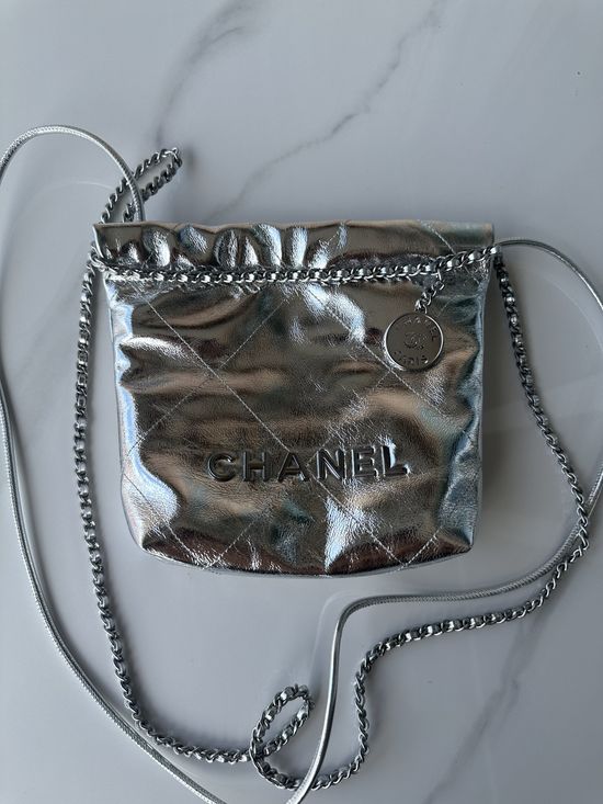 Chanel Shiny Cowhide Classic Shoulder Bag AS3980