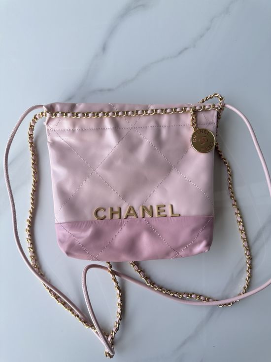 Chanel Stitched Handbag Grained Calfskin AS3980