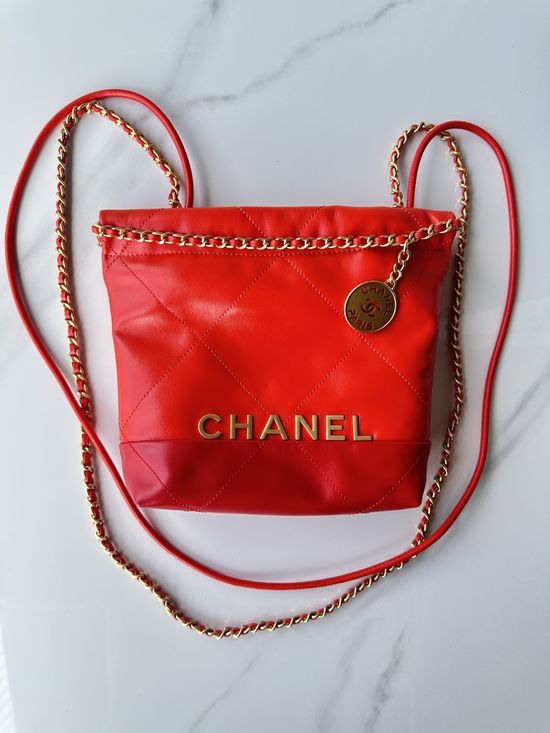 Chanel Stitched Handbag Grained Calfskin AS3980