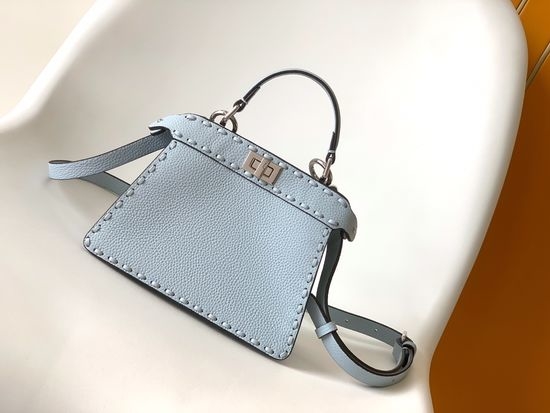 Fendi Peekaboo ISeeU Mini Leather Handbag 327s