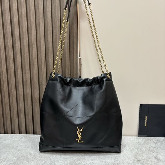 Yves Saint Laurent Pochon Lambskin Drawstring Bucket Bag 781666