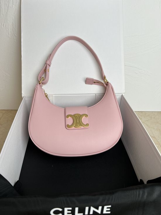 Celine Ava Logo Embossed Shoulder Bag 114493