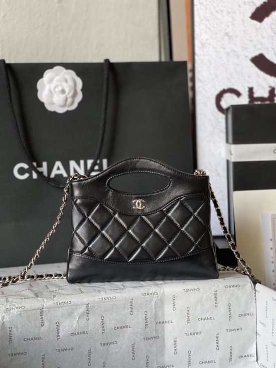 Chanel Mini 31 Bag Leather Crossbody Shoulder Bag AS8029