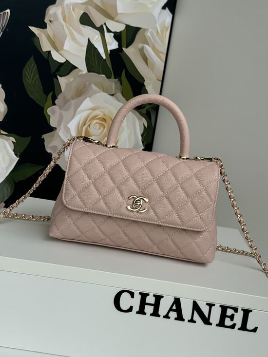 Chanel Coco Handle Lambskin Lizard-Print Shoulder Bag 92990