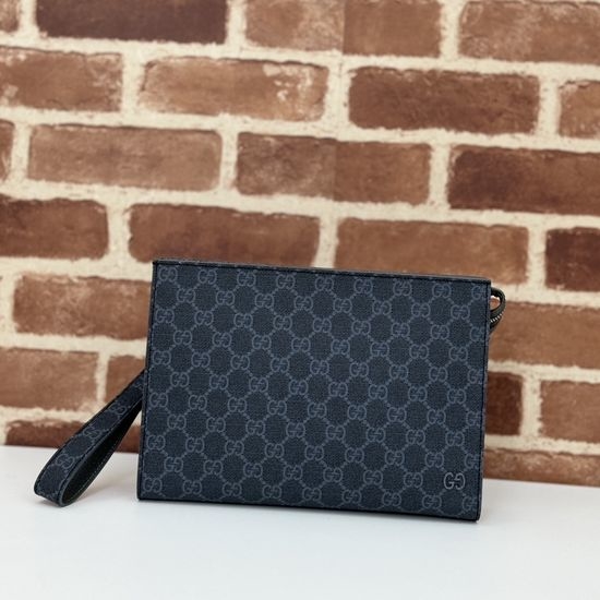 Gucci Jackie Black Grey Leather Bag 768255