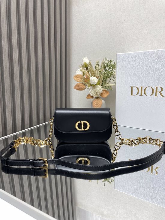 Christian Dior 30 Montaigne Avenue Small Black Bag 9017