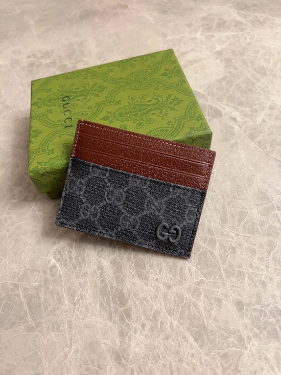 Gucci GG Supreme Canvas Card Holder 795230