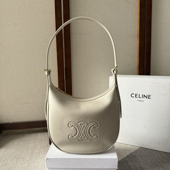 Celine Heloise Triomphe Leather Handbag 117253