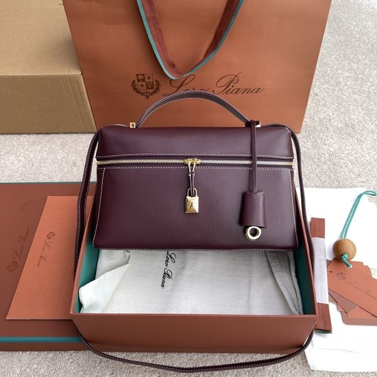 Loro Piana Extra Bag Double Zip Cowhide Bag FAN3462