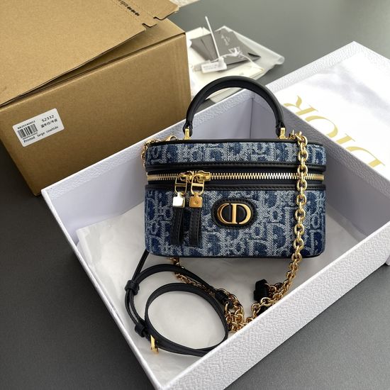 Christian Dior 30Montaigne Avenue Denim Cosmetic Bag M2332