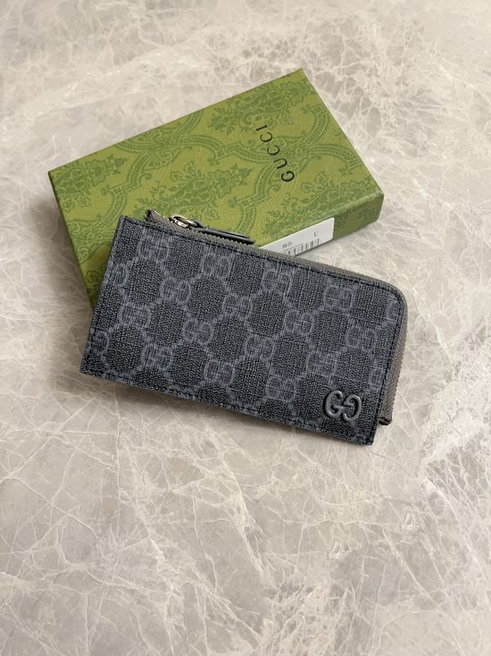 Gucci GG Supreme Canvas Card Holder 795233