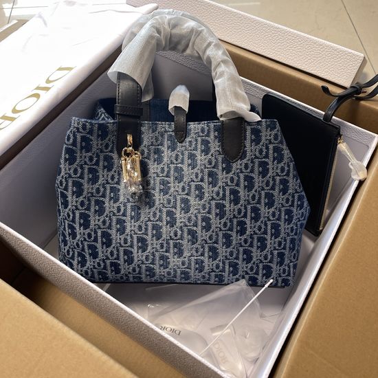 Christian Dior Denim Toujours Handbag M2821