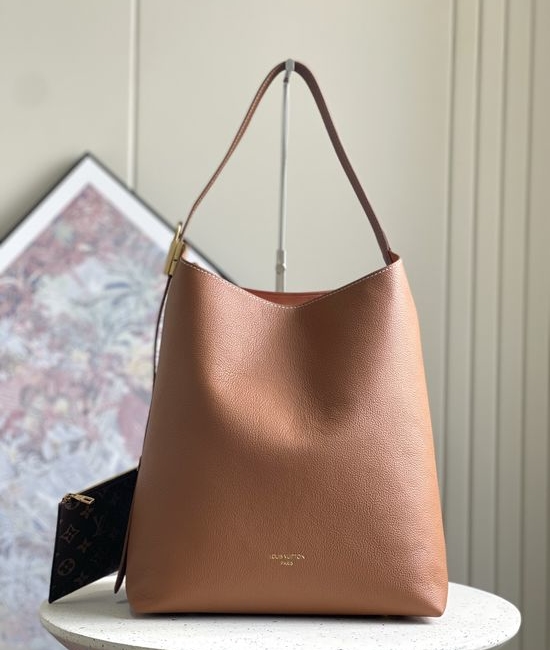 Louis Vuitton LV Soft Calfskin Shoulder Bag With Padlock M24856