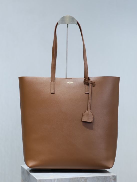 Yves Saint Laurent Shopping Tote Caramel Leather Bag 600306