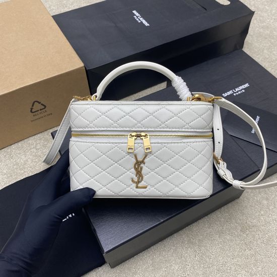 Yves Saint Laurent Quilted Lambskin Shoulder Bag 766731