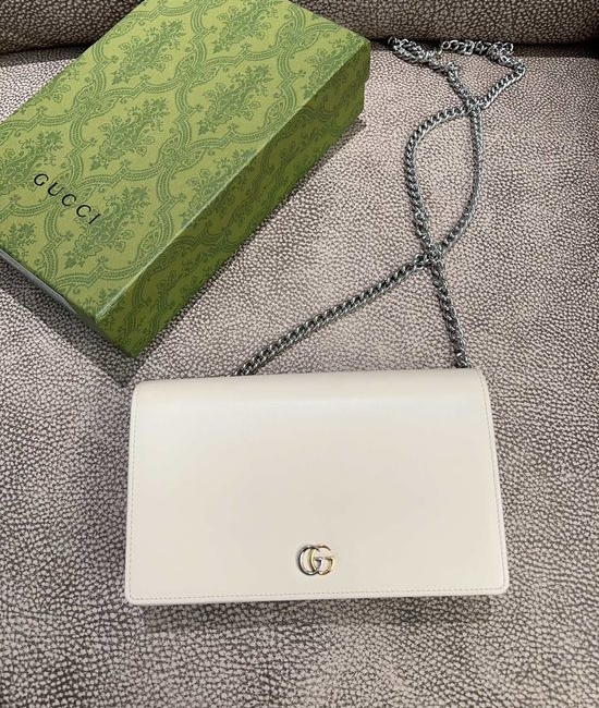 Gucci Double G Leather Chain Wallet 790060
