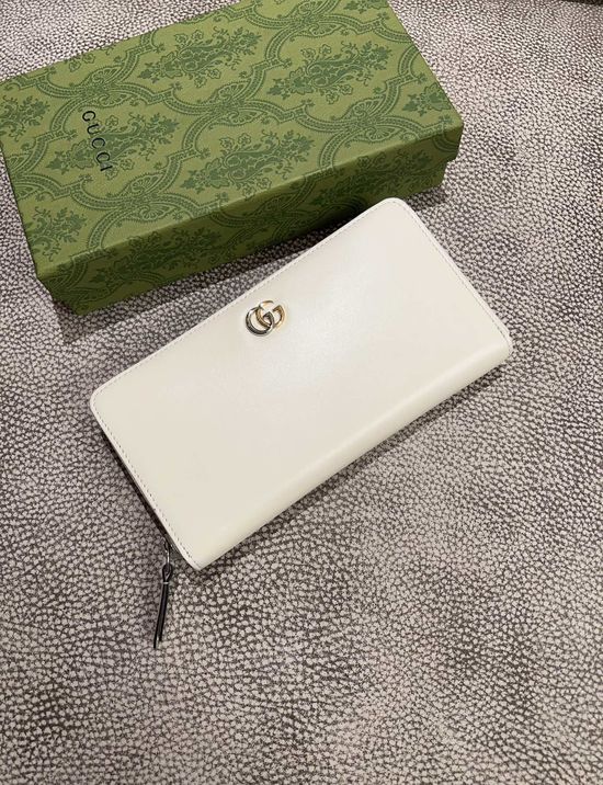 Gucci Wallet Calfskin Double G Logo 790057