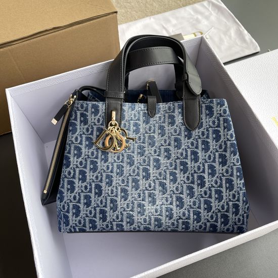 Christian Dior Denim Toujours Handbag M2821