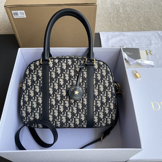 Christian Dior D-Vibe Printed Bowling Bag M1341
