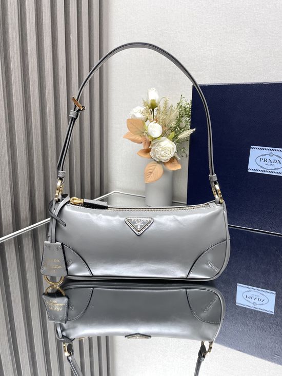 Prada Oil Waxed Leather Satchel 1BC201