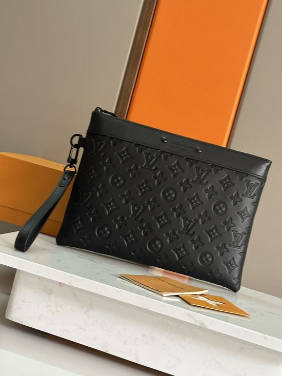 Louis Vuitton Pochette To-Go Monogram Shadow Leather Handbag M81570