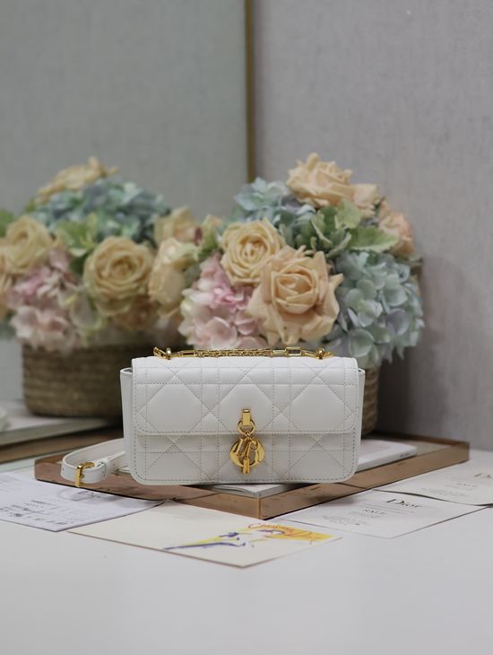 Christian Dior Miss Daisy Mini White Handbag 330