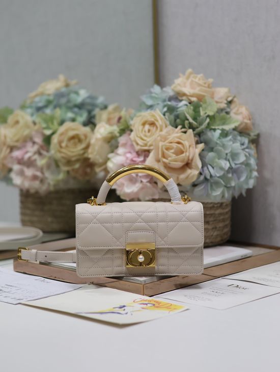 Christian Dior Ange Light Beige Handbag 4401