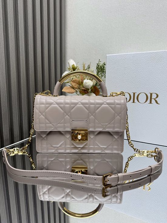 Christian Dior Ange Elegant Apricot Handbag 4402
