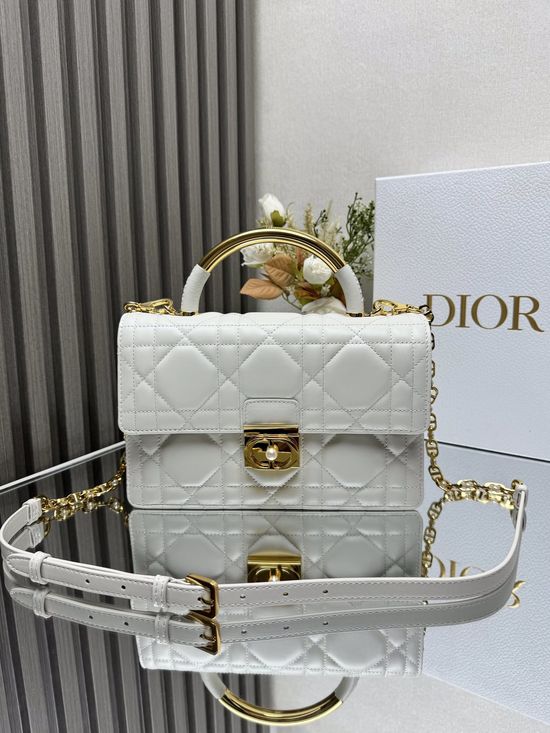 Christian Dior Ange Elegant White Handbag 4402